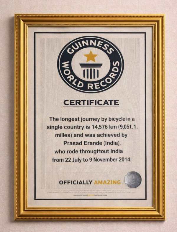 Longest Bicycle Journey